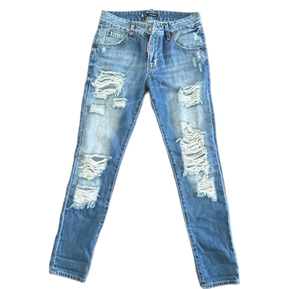 Dsquared2 Distressed-Finish Skinny Jeans